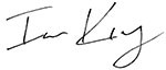 Ian King’s Signature