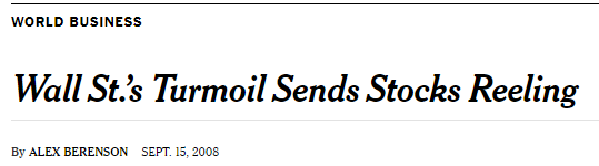 On September 15, 2008, Lehman Brothers declared bankruptcy, unleashing the scariest financial crisis in American history since the Great Depression. 